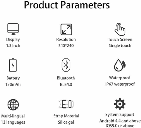 Smart Watch - Black, All