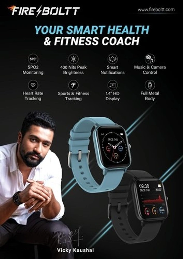 Fire Boltt Mercury Smartwatch (Including Shipping) Original Product With Company Warranty - Assorted