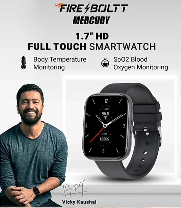 Fire Boltt Mercury Smartwatch (Including Shipping) Original Product With Company Warranty - Assorted
