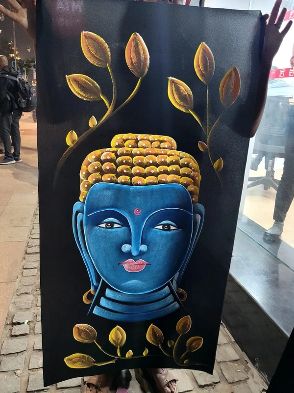 Buddha - Neon Painting, Fluorescent painting (Including Shipping)