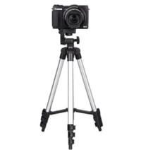 3110 Aluminium Lightweight Tripod with Mobile Phone Holder, 3-Way Pan Head | for All Smart Phones, Cameras, Ring Lights, Panel Reflectors, Umbrellas & Flashlights with Carry Bag, 110 cm