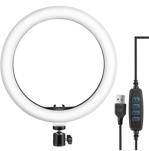 10" Portable LED Ring Light with 3 color modes Dimmable Lighting | for YouTube | Photo-shoot | Video shoot | Live Stream | Makeup & Vlogging | Compatible with iPhone/Android Phones & Cameras