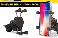Motorcycle Phone Holder with USB Charger 360 Rotation Bike Mobile Charger Fast Charging Bike Mobile Holder 
