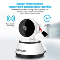 2MP Full HD Smart Wi-Fi CCTV Home Security Camera for Home and office | 360° with Pan Tilt | Two way communication | Motion Alert | Night Vision | SD Card (Upto 128 GB)