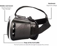 VR Headset Compatible with iPhone & Android | Virtual Reality Goggles for 4.7”-6.5” Cell Phone - Best Set Glasses | Gift for Kids and Adults for 3D Gaming and VR Videos