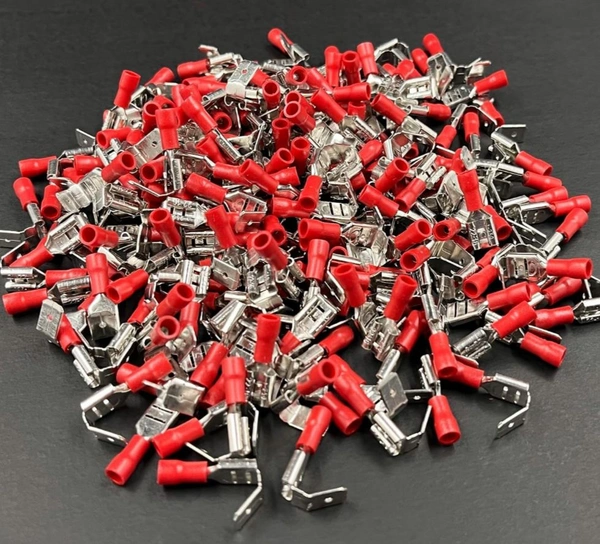 GLOBOMOTIVE Piggy Back Terminal 22-16 AWG : PVC Semi-Insulated Piggy Back Spade Quick Splice Wire Terminals/Connectors: Electrical Connections | Pack of 1 Pieces