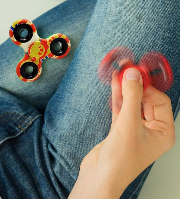 Hand Spinner Desk Toy - High Speed Smooth Finger Spin Sensory Fidget Stress Relief Game Play for Kids & Adults - Birthday Party Gift - Single Bearing -