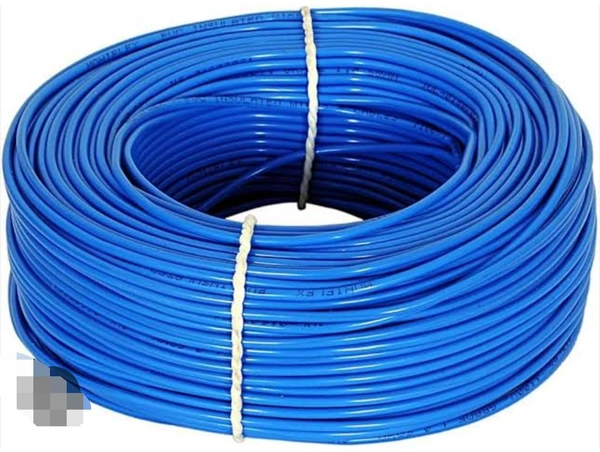 Polymax Pilymax Cable 1.5 sqmm 90 Metre Copper Multi Strand House Fitting PVC Lite Electric Wire Cable Blue (1.5 sqmm, Red)