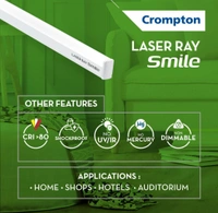 Crompton Laser Ray Smile 20W LED Batten |4 feet Slim Batten for Living Room & Bedroom | Energy Efficient Tubelight for Home | BIS Approved | Cool Day Light (6500K) (Pack of 1)