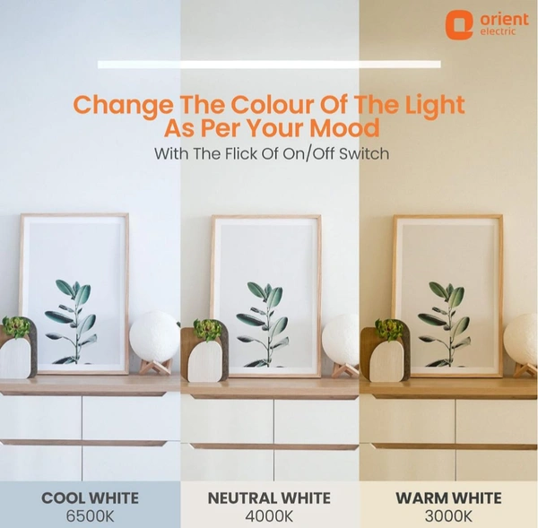 Orient Electric Grace Pro 20W LED Batten| 2000 lumens Bright Light Output| LED tubelight for Home| Sleek & Stylish Design| Non-breakable Polycarbonate housing | Pack of 1