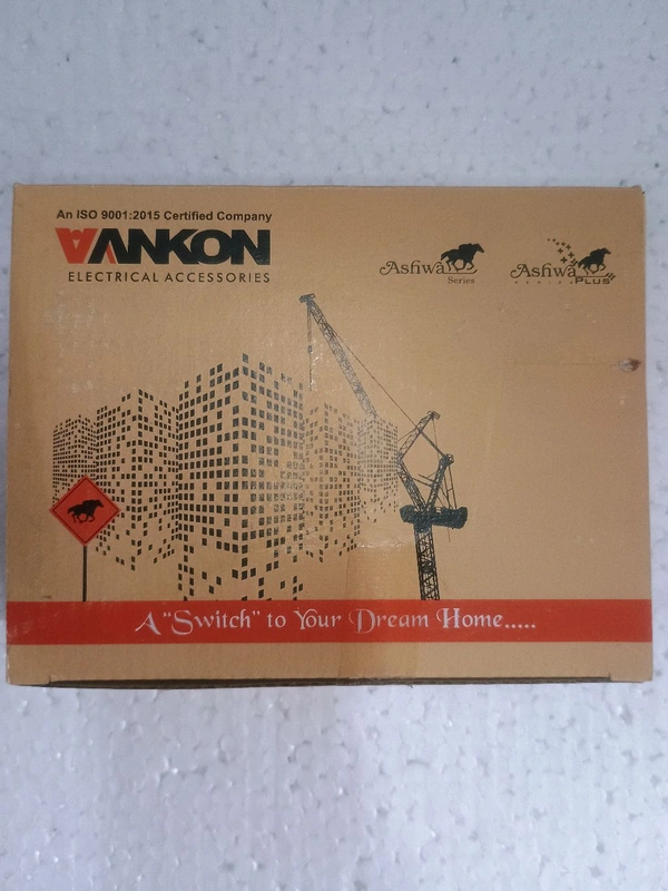 Vankon 6A 5 Pin Non Moduler Electrical Socket, White Colour, Polycorbonate Body, Heavy Duty, Suitable for Home & Office Use with Screws