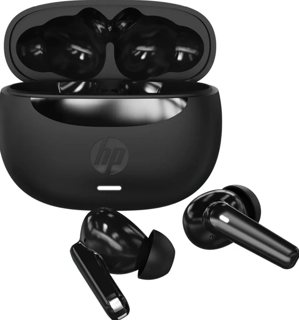 Hp HP H150 Wireless Earbuds, Compatible with Tablets, Smartphones, PCs, and Other Devices with Bluetooth,Noise-Reduction,Water Resistant Design,Black,0.036kg - Black