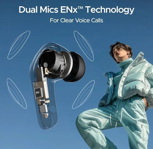 Boat boAt Airdopes 311 Pro, 50HRS Battery, Fast Charge, Dual Mics ENx Tech, Transparent LID, Low Latency, IPX4, IWP Tech, v5.3 Bluetooth Earbuds, TWS Ear Buds Wireless Earphones with mic (Active Black) - Black