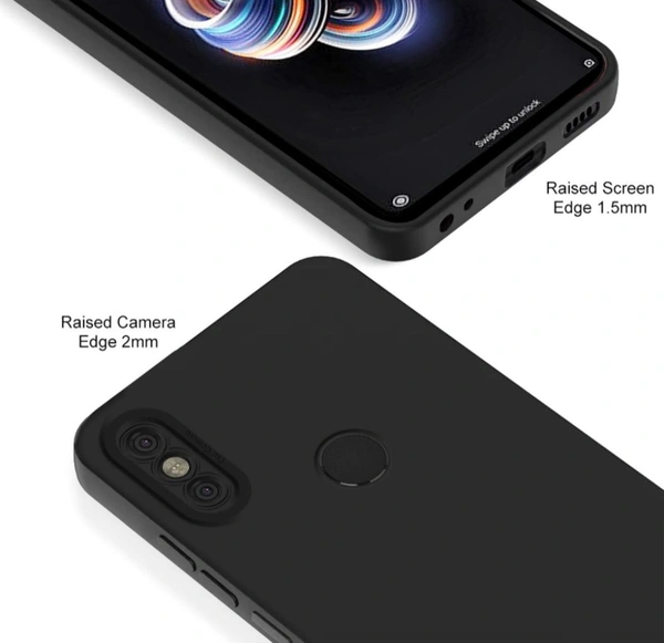 Accessories Roy Mi Redmi Note 5 Pro Back Cover Liquid Silicone TPU | Camera Protection | Shockproof Slim Back Case for Mi Redmi Note 5 Pro