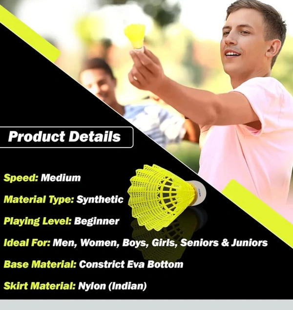 Accessories Roy  Vicky Bird Plus Badminton Shuttlecock Synthetic