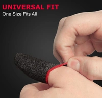 Accessories Roy  Gaming Thumb & Finger Sleeves – Anti-Slip, Sweat-Proof, High Precision for PUBG, COD, Freefire & Other Mobile Games – Breathable, Washable & Universal Fit – 2 Pairs