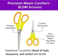 Accessories Roy all Purpose Golden Scissors, Gold Kitchen Shears or Ribbon Cutting - Household Stainless Steel Golden Scissors - Multi-Purpose Stainless Steel Sharp Blades (Mixed Combo)