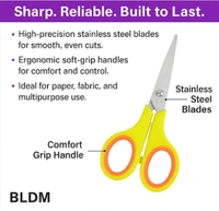 Accessories Roy all Purpose Golden Scissors, Gold Kitchen Shears or Ribbon Cutting - Household Stainless Steel Golden Scissors - Multi-Purpose Stainless Steel Sharp Blades (Mixed Combo)