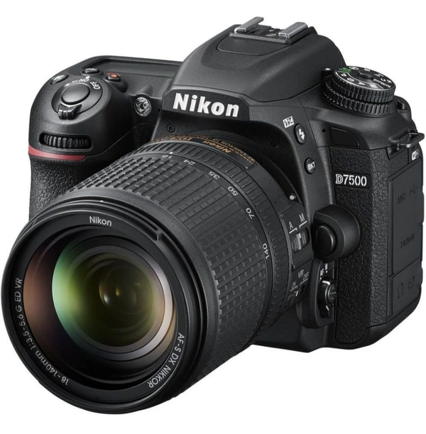 Nikon D7500 20.9MP Digital SLR Camera (Black) with AF-S DX NIKKOR 18-140mm f/3.5-5.6G ED VR Lens