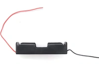 Accessories Roy 18650 Single Cell Lithium Battery Holder - for 3.7V li-ion Plastic case with Lead Wire Hard pin Spring Retention - Black