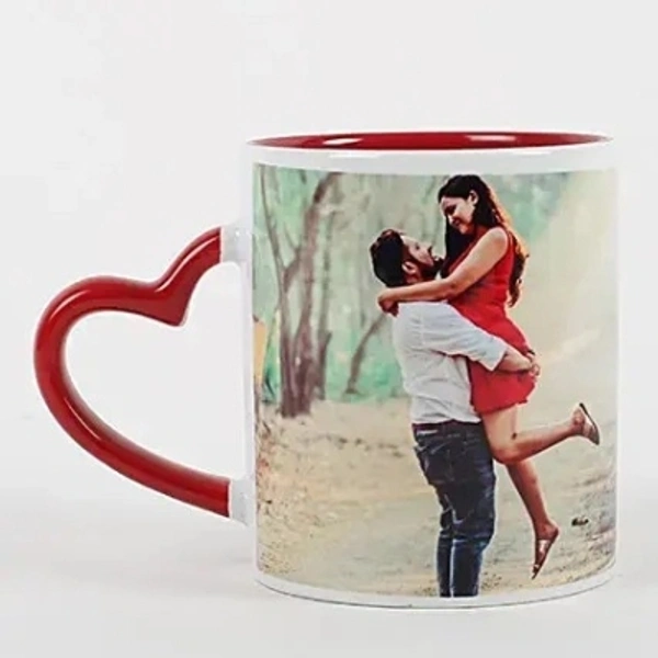 Rich Choice RichChoice Personalized Red Ceramic cup Ceramic Coffee MugMade of: CeramicType: Coffee MugMicrowave SafeCapacity: 330 mlPack - 330 ml, cash on delivery, in cash you received damge  product and you have opening video
