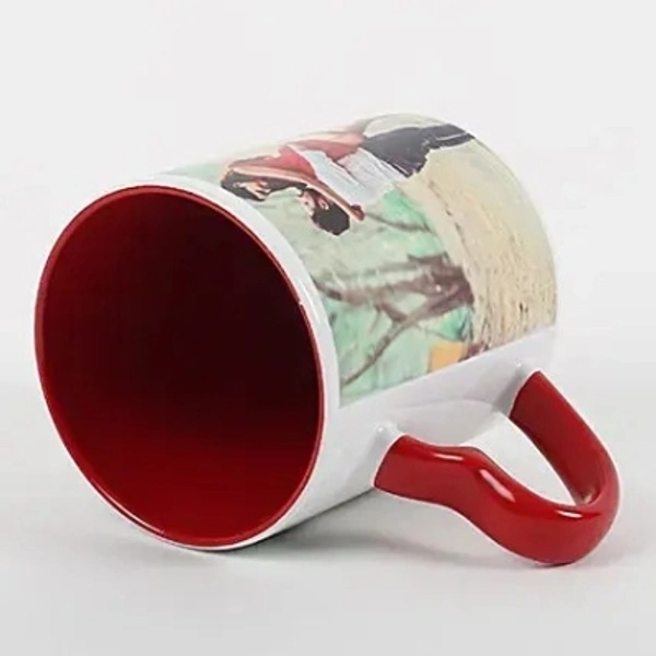 Rich Choice RichChoice Personalized Red Ceramic cup Ceramic Coffee MugMade of: CeramicType: Coffee MugMicrowave SafeCapacity: 330 mlPack - 330 ml, cash on delivery, in cash you received damge  product and you have opening video