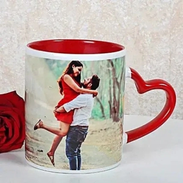 Rich Choice RichChoice Personalized Red Ceramic cup Ceramic Coffee MugMade of: CeramicType: Coffee MugMicrowave SafeCapacity: 330 mlPack - 330 ml, cash on delivery, in cash you received damge  product and you have opening video