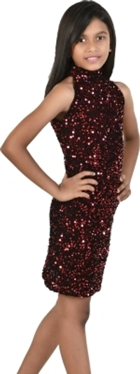 TIKTOK FASHION Girls Mini Party Wear - 3 to 12. Years,, green, cash on delivery, 14 days
