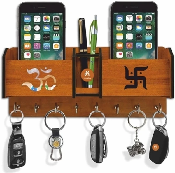 Sph Khatu Crafts Om Swastik Key holder for home / office / kitchen / key holders / key holder for wall / key holder