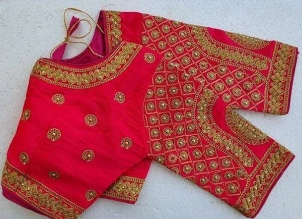 Mkh readymade stiched blouse - Free, Pink