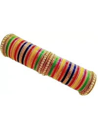 Bulk Trendz Acrylic, Plastic Zircon Gold-plated Chudas (44) - 2.4