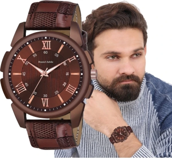 Daniel Jubile Boys watch and Men watches Hand watch men Sports gents stylish Leather Belt gift Analog Watch  - For MenStrap Color: Black, Blue, Blue, Black, Brown, Brown, BlackWatch Movement: QuartzDisplay Type: AnalogStrap: Brown10 Days return Policy, No questions asked.