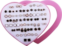 SILVER SHINE Stud Earring White & Black Colour new Fashion Set of 36 Earrings for Women… Plastic Earring SetFor Women, GirlsContemporary CollectionMade of Plastic10 Days Return Policy, No questions asked.