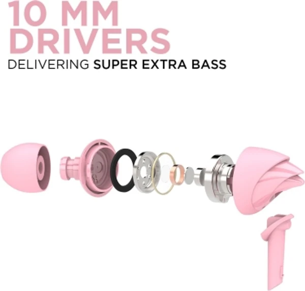 Boat  boAt BassHeads 100 Wired HeadsetColor: Black, Furious Red, Mint Orange, Taffy Pink, WhiteWith Mic:YesConnector type: 3.5 mmHawk-inspired designIn-line MicrophoneIntegrated Multifunction Control7 Days Replacement Policy, No questions asked.