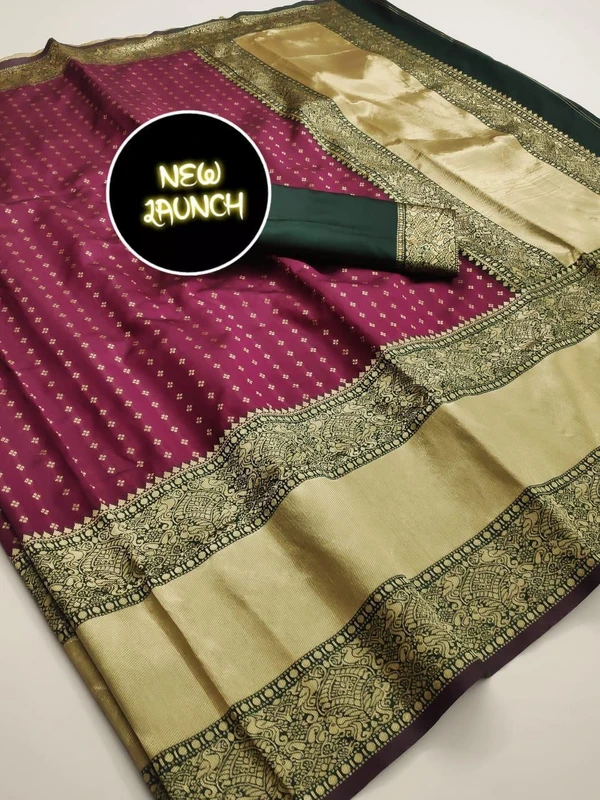 *FABRIC : SOFT LICHI SILK CLOTH.**DESIGN : BEAUTIFUL RICH PALLU & JACQUARD WORK ON ALL OVER THE SAREE.**BLOUSE : EXCLUSIVE JACQUARD BORDER.*   😍 *PRICE ONLY  :  849+$/-* 😍 ➡️ *100% BEST QUALITY* ⬅️👌 *Once Give Opportunity , Coustomer Satisfaction Is Our Goal*