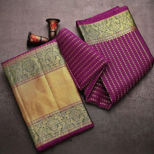 *FABRIC : SOFT LICHI SILK CLOTH.**DESIGN : BEAUTIFUL RICH PALLU & JACQUARD WORK ON ALL OVER THE SAREE.**BLOUSE : EXCLUSIVE JACQUARD BORDER.*   😍 *PRICE ONLY  :  849+$/-* 😍 ➡️ *100% BEST QUALITY* ⬅️👌 *Once Give Opportunity , Coustomer Satisfaction Is Our Goal*