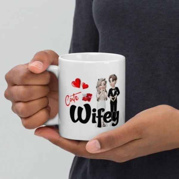 Ridhi Sidhi Design Wifey Hubby Printed Couple Coffee Tea Cup for Husband, Wife On Marriage, Anniversary, Birthday ( Ceramic Coffee (330 ml, Pack of 2) (RSD004) Ceramic Coffee MugMade of: CeramicType: Coffee MugMicrowave SafeCapacity: 330 mlPack of: 27 Days Return Policy, No questions asked.Hurry, Only a few left!