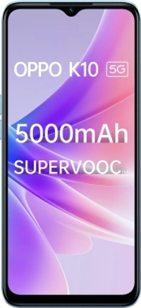 OPPO K10 5G (Ocean Blue, 128 GB)Color: Midnight Black, Ocean BlueRAM: 6 GB, 8 GB8 GB RAM | 128 GB ROM | Expandable Upto 1 TB16.66 cm (6.56 inch) HD+ Display48MP + 2MP | 8MP Front Camera5000 mAh Lithium Ion Polymer BatteryMediatek Dimensity 810 Processor7 Days Replacement Policy, No questions asked.