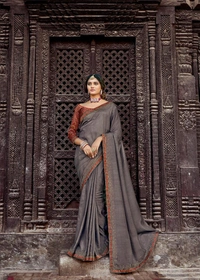 *New Catalogue Launch....*▶️ *Brand- LT Fabrics(Nakoda Kashvi)*▶️**CATLOGUE* - *Sangam*▶️**Fabric * *-   HEVVY VICHITRA SILK  ** Stone Work With Blouse 👚 *▶️ 👉Book Fast👉Ready Stock*😍We always trust in Quality😍*