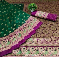 Catalog Name:*Alisha Ensemble Sarees*Saree Fabric: Cotton SilkBlouse: Running BlouseBlouse Fabric: Cotton SilkPattern: PrintedBlouse Pattern: PrintedNet Quantity (N): SingleSizes: Free Size (Saree Length Size: 5.2 m, Blouse Length Size: 0.8 m) Dispatch: 2-3 Days*Proof of Safe Delivery! Click to know on Safety Standards of Delivery Partners- https://ltl.sh/y_nZrAV3 - 1