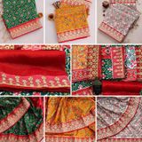 🧵 *SAREE :- Heavy Vichitra Silk With Beautiful Patola Digital Print And Embroidery Gota Patti + Sequence On Border Work*🧵 *BLOUSE :- Banglory Silk With Same As Saree Border Design On Blouse Sleeves Work*🚨 _*NOTE :- Blouse Unstitched*_   * 💸🧍🏻 *Once Give Opportunity, Coustomer Satisfaction Is Our Goal* - 2