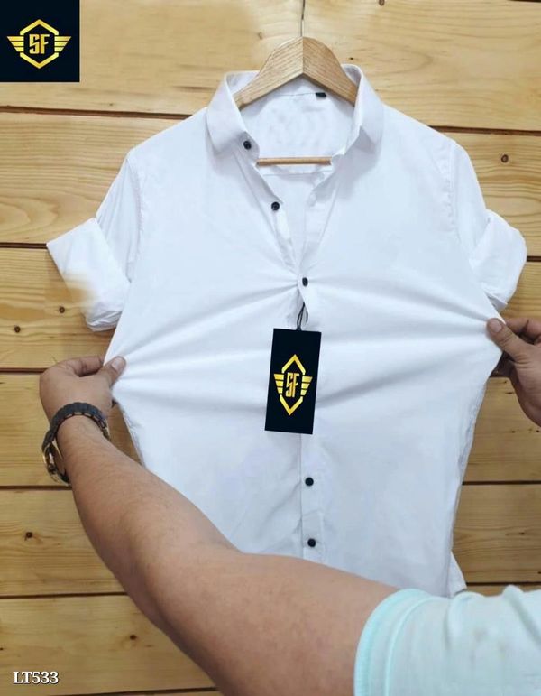 Singh Fashion  Catalog Name: Most demanding lycra shirts for him by Singh fashionSize M-38 L-40 XL-42 Xxl-44Awosome colorsLycra shirtFull sleevesOpening video is compulsory for all orders  - XL 42, White, Singh Fashion
