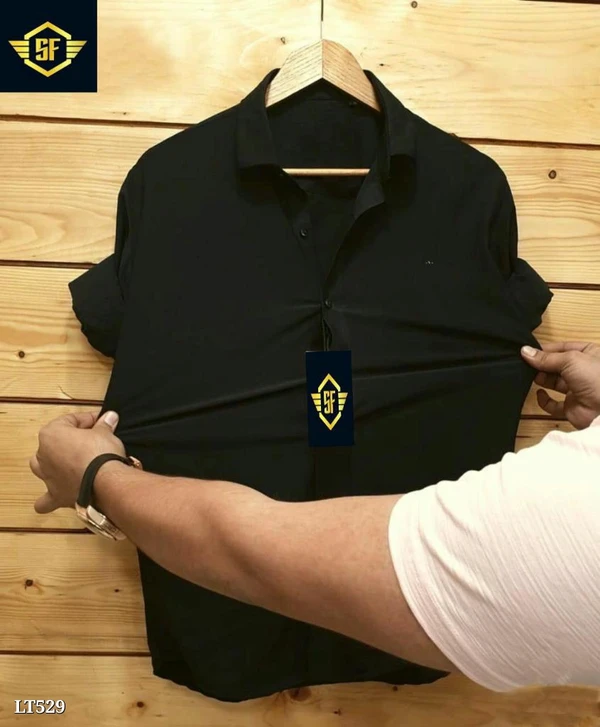 Singh Fashion  Catalog Name: Most demanding lycra shirts for him by Singh fashionSize M-38 L-40 XL-42 Xxl-44Awosome colorsLycra shirtFull sleevesOpening video is compulsory for all orders  - Singh Fashion, Black, XL 42