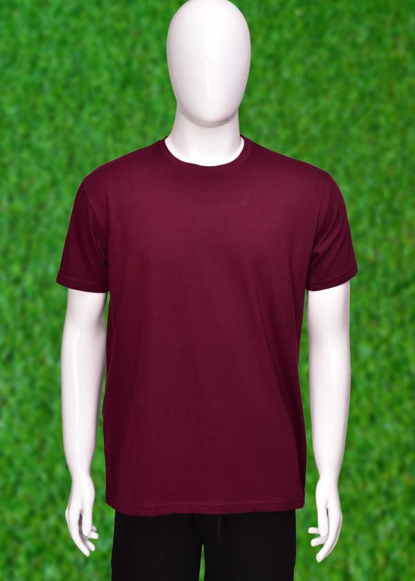 *Human Sparsh Men’s Round Neck T-Shirt – Wine *Power, Elegance and Sophistication is what you’ll feel when Black is worn. It would show how deep and serious the feelings and thoughts are.Whether you wear it with Jeans or Track Pants, you’ll look great with it.It’s made up of 180 gsm 100% Bio-Washed Cotton fabric with the most durable stitching to make sure it lasts long without los - S