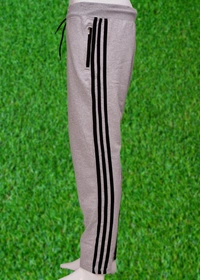 *Human Sparsh Track Pants – Grey Melange*Whether you want to run, relax or sleep, these track pants would be a great choice for you.Grey Colour keeps you relaxed and calm to rejuvenate you for the rest of the time when you’re not wearing it.Design: Solid Colour with Stripes on the sidesPockets: Double Side Pockets with Zip and a Back PocketWaist: It has the elasticated waistband wi - M