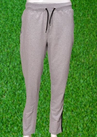 *Human Sparsh Track Pants – Grey Melange*Whether you want to run, relax or sleep, these track pants would be a great choice for you.Grey Colour keeps you relaxed and calm to rejuvenate you for the rest of the time when you’re not wearing it.Design: Solid Colour with Stripes on the sidesPockets: Double Side Pockets with Zip and a Back PocketWaist: It has the elasticated waistband wi - M