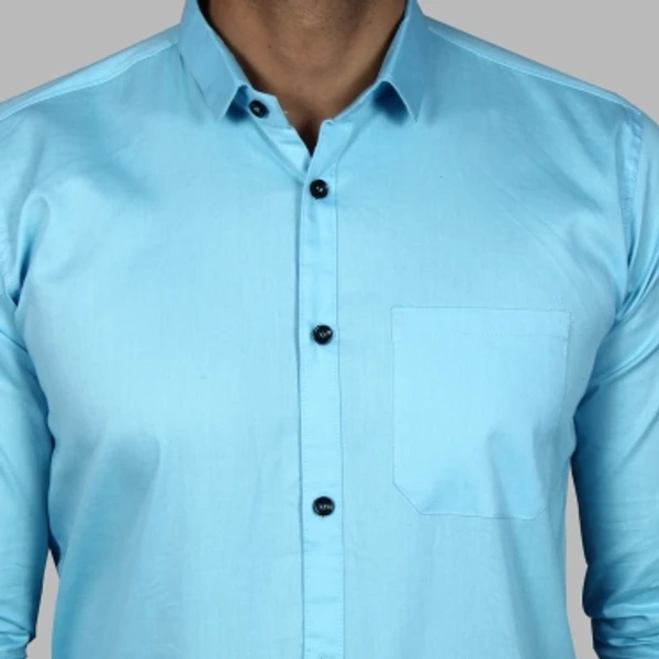 Liza Martin Men Solid Casual Light Blue ShirtColor: Blue, Cream, Light Blue, Light Green, Maroon, RedSize: M, L, XL, XXLFabric: Cotton BlendRegular Fit, Full SleeveCollar Type: SlimPattern: SolidSet of 110 Days Return Policy, No questions asked. - Xll