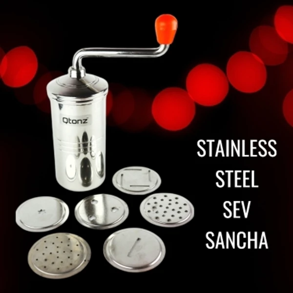 Qtonz Set of 6 Pattern Discs Kitchen PressStainless Steel7 Days Return Policy, No questions asked.