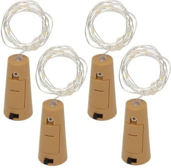COMBO 4 quantity bottle cork led string lights 2 meter 20 led warm white 20 LEDs 1.98 m White Rice LightsColor: WhitePack of: 4, 6, 10Color: WhiteLength: 1.98 mNumber of Bulbs: 20Power Consumption: 0.5 WFunctionality: Steady7 Days Return Policy, No questions asked.