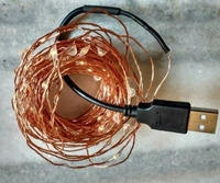 Copper String LED light 10 MTR 100 LED USB Operated Decorative Lights 100 LEDs 10 m Yellow Rice LightsColor: YellowPack of: 1Color: YellowLength: 10 mNumber of Bulbs: 100Power Consumption: 2.3 WFunctionality: Steady7 Days Return Policy, No questions asked.